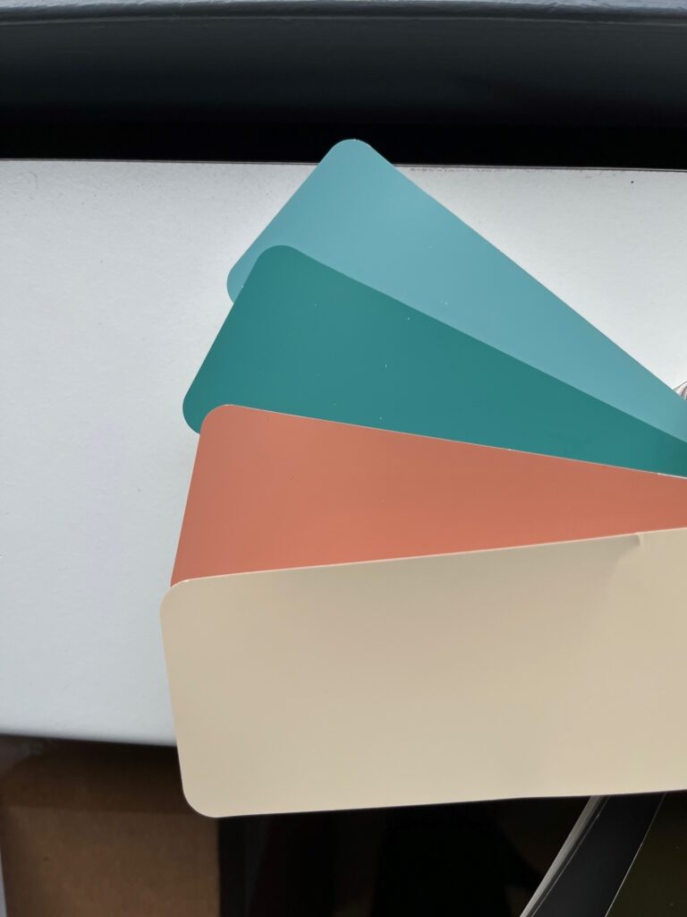 RAL 6034, 6033, 3012 og 1015